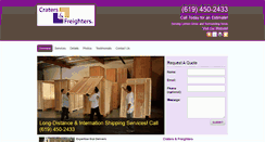 Desktop Screenshot of cratersandfreighters.biz